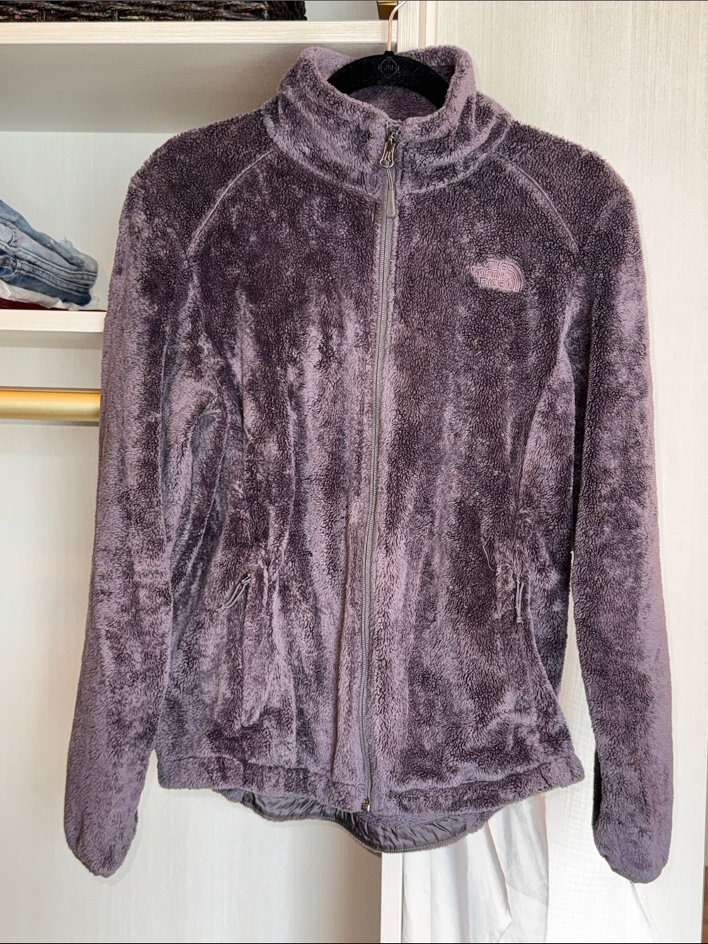 THE NORTH FACE jacket sweater fleece size medium purple color